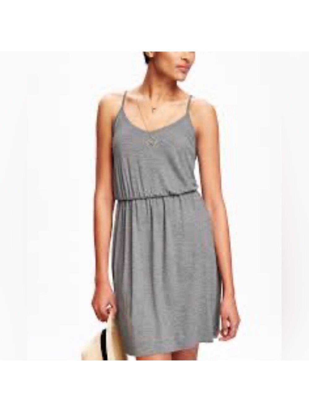 38!Gray Strappy light Sun Dress.